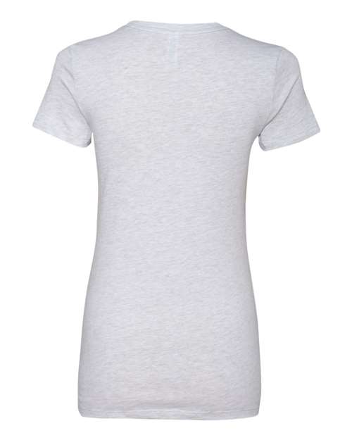 Women's Slim Fit Tee - Solid White Blend Back