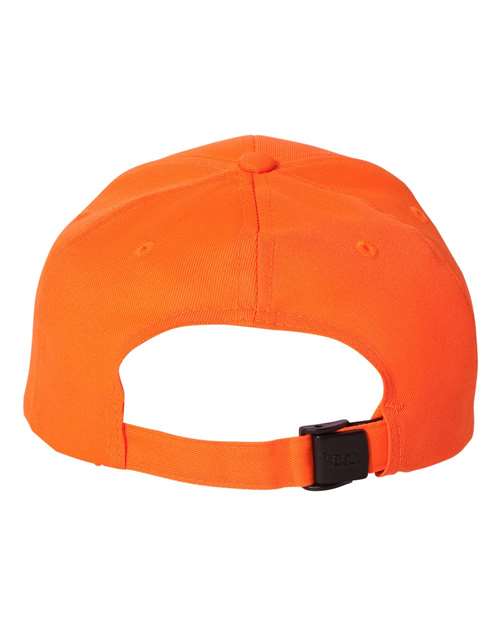 Solid Crown with Camo Bill Cap - Blaze/ Realtree Hardwoods Back