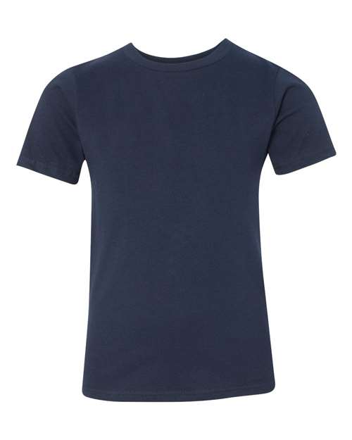 Youth Cotton T-Shirt - Midnight Navy Front