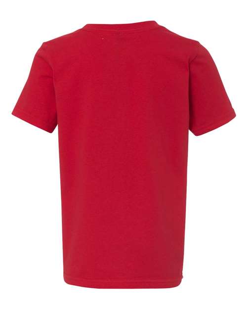 Youth Cotton T-Shirt - Red Back