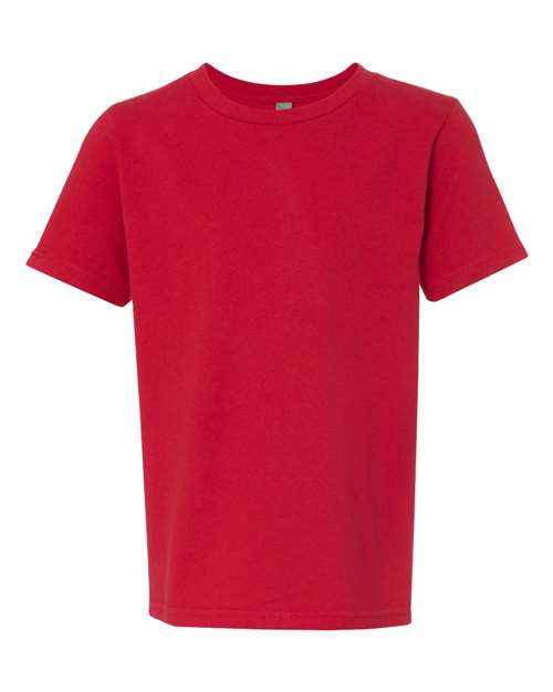 Youth Cotton T-Shirt - Red Front