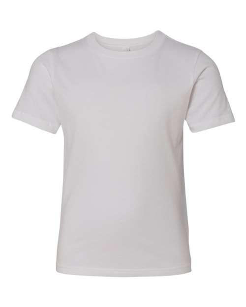Youth Cotton T-Shirt - White Front