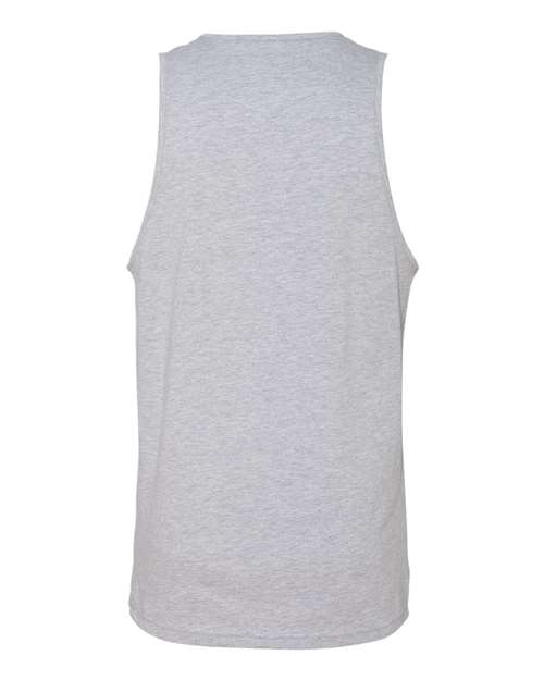 Men's Cotton Muscle Tank - Heather Grey Back