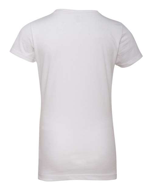 Girls’ Cotton Princess T-Shirt - White Back