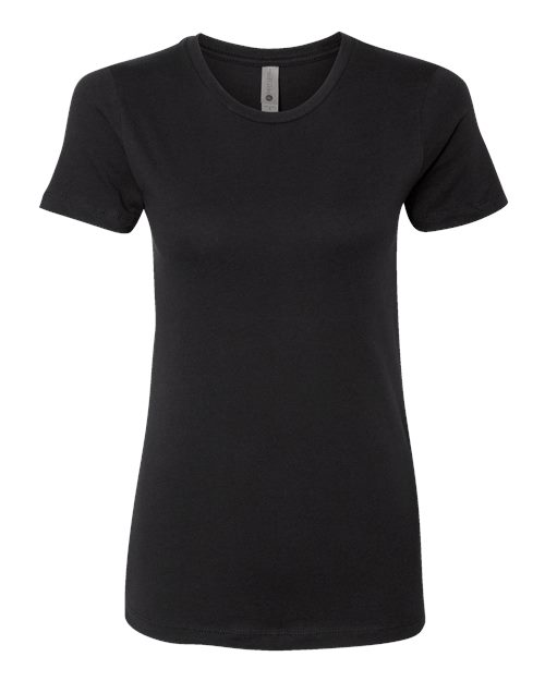 Women’s Cotton T-Shirt - Black Front
