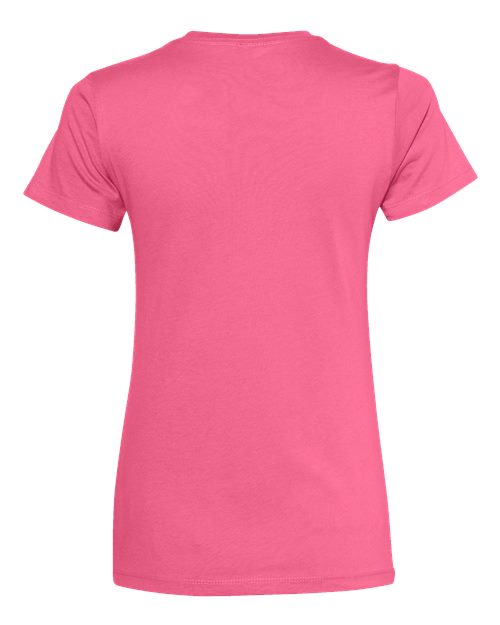 Women’s Cotton T-Shirt - Hot Pink Back