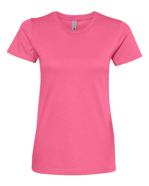 Women’s Cotton T-Shirt - Hot Pink Front