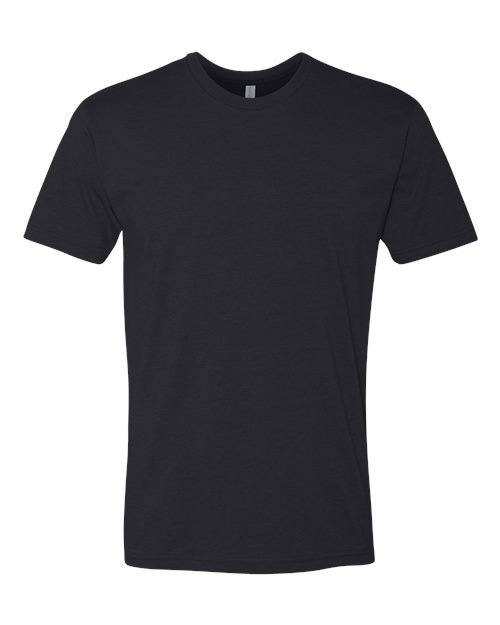Unisex CVC T-Shirt - Black Front