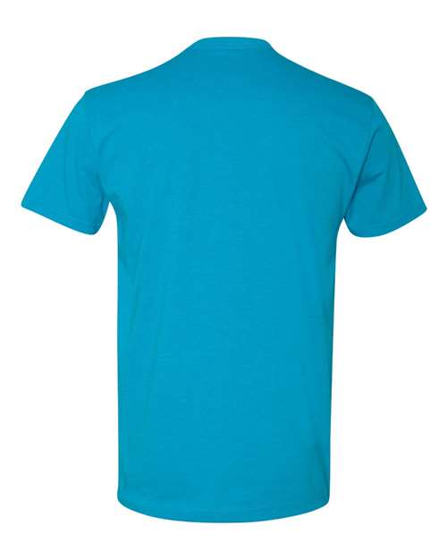 Unisex CVC T-Shirt - Turquoise Back