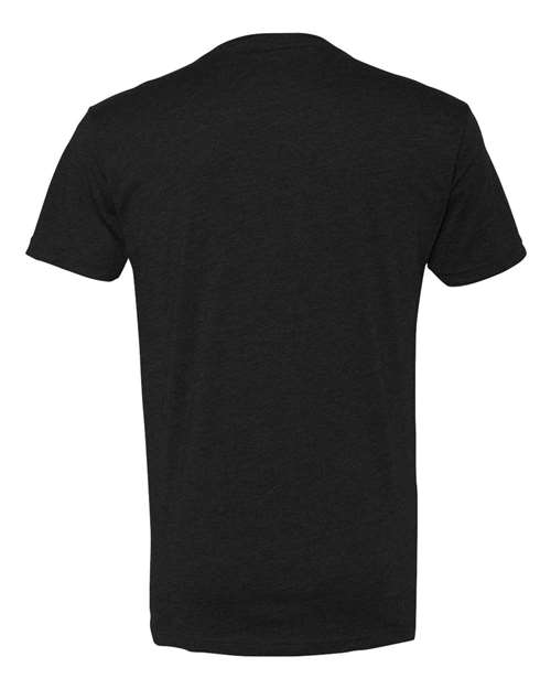Men's CVC V-Neck T-Shirt - Black Back