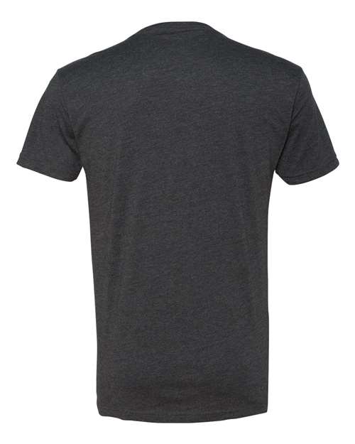 Men's CVC V-Neck T-Shirt - Charcoal Back