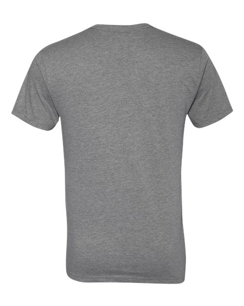 Men's CVC V-Neck T-Shirt - Dark Heather Grey Back
