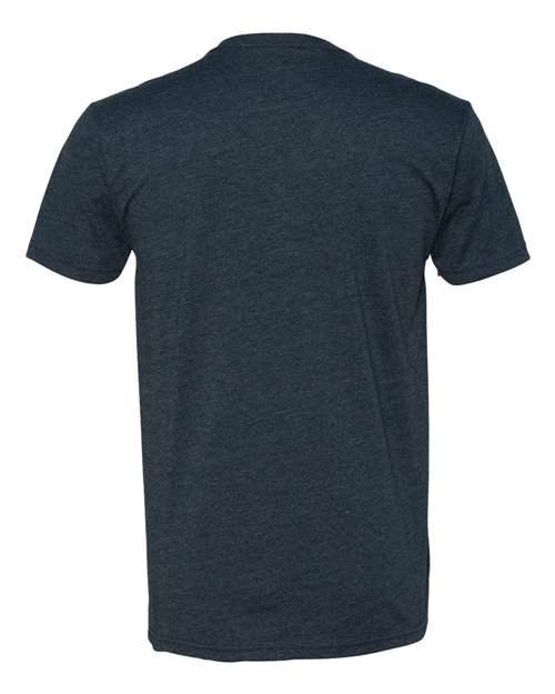 Men's CVC V-Neck T-Shirt - Midnight Navy Back