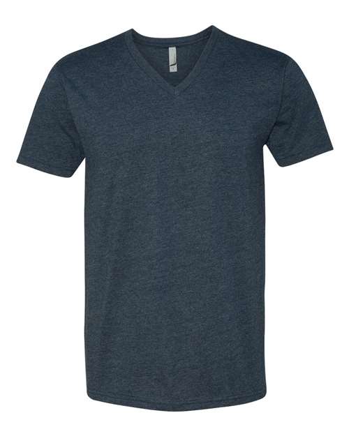 Men's CVC V-Neck T-Shirt - Midnight Navy Front