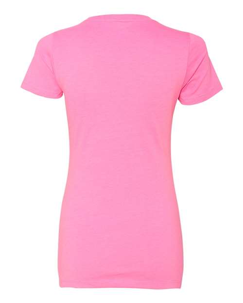 Women’s CVC T-Shirt - Hot Pink Back