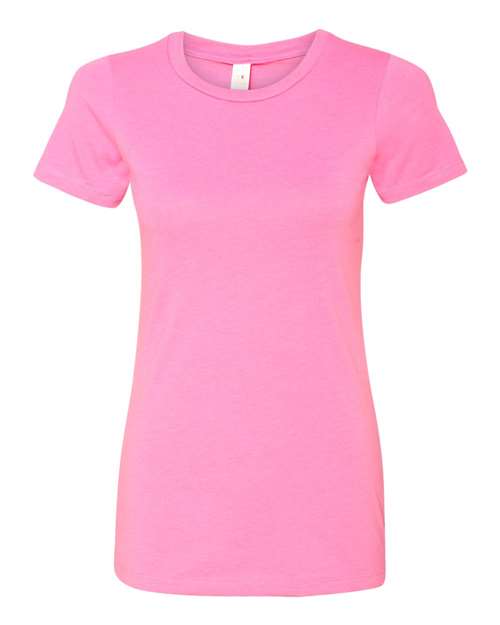 Women’s CVC T-Shirt - Hot Pink Front