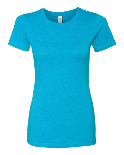 Women’s CVC T-Shirt - Turquoise Front