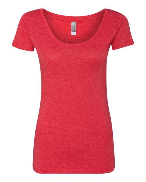 Women’s Triblend Scoop Neck T-Shirt - Vintage Red Front
