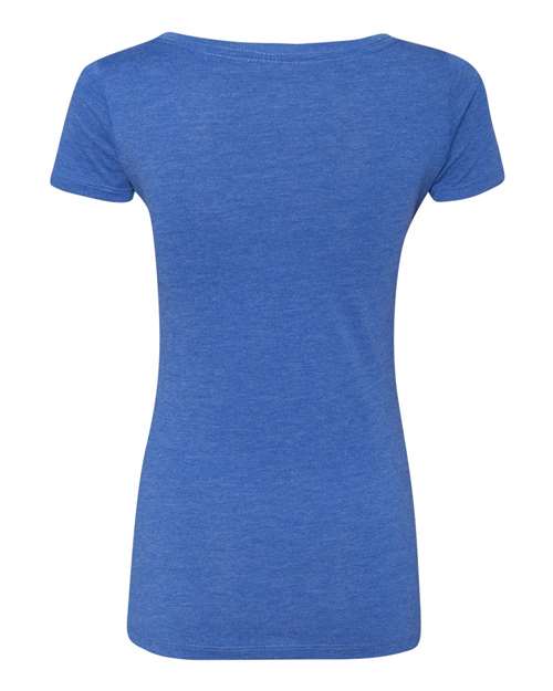 Women’s Triblend Scoop Neck T-Shirt - Vintage Royal Back