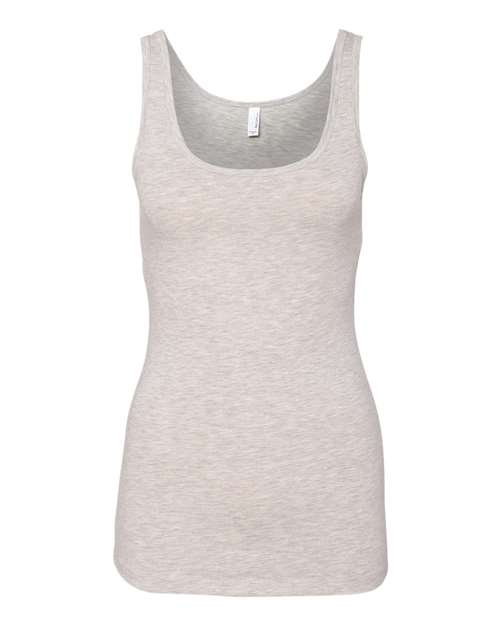 Women’s Spandex Jersey Tank - Light Heather Grey Front