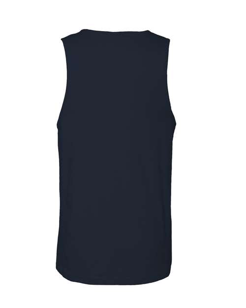 Men's Cotton Muscle Tank - Midnight Navy Back