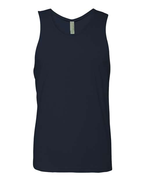 Men's Cotton Muscle Tank - Midnight Navy Front
