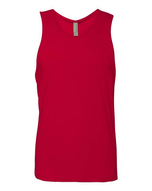 Men's Cotton Muscle Tank - Red Front