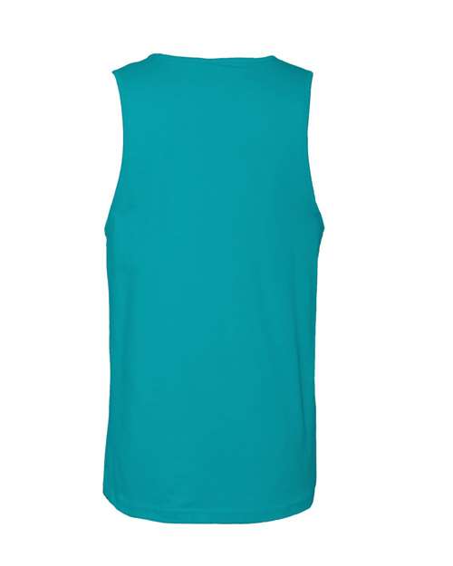 Men's Cotton Muscle Tank - Tahiti Blue Back
