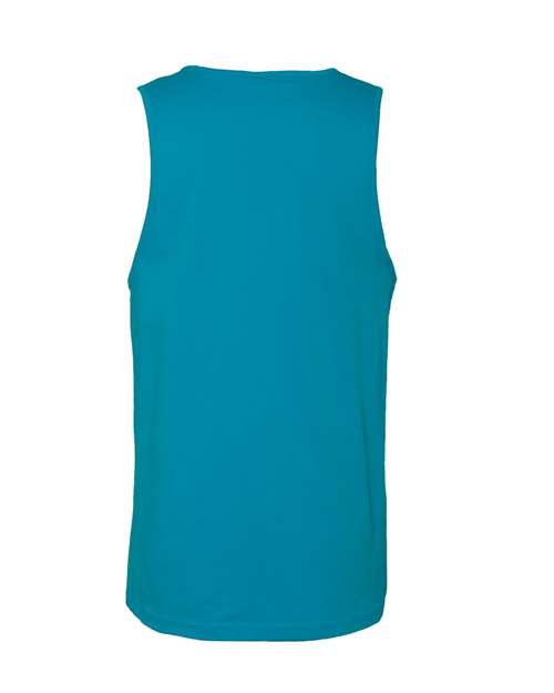 Men's Cotton Muscle Tank - Turquoise Back