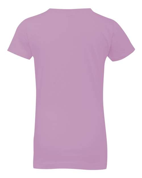 Girls’ Cotton Princess T-Shirt - Lilac Back
