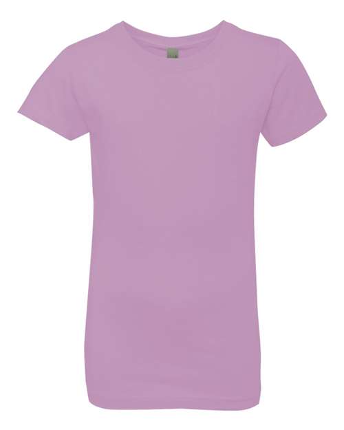 Girls’ Cotton Princess T-Shirt - Lilac Front