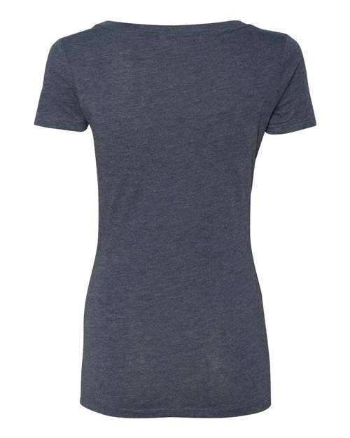 Women’s Triblend Scoop Neck T-Shirt - Vintage Navy Back