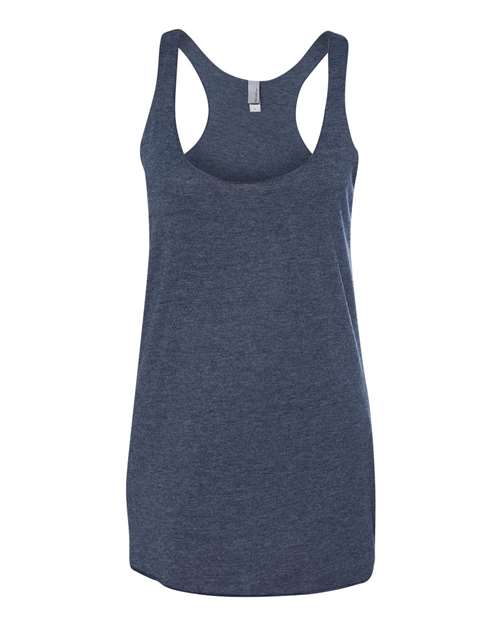 Women’s Triblend Racerback Tank - Vintage Navy Front