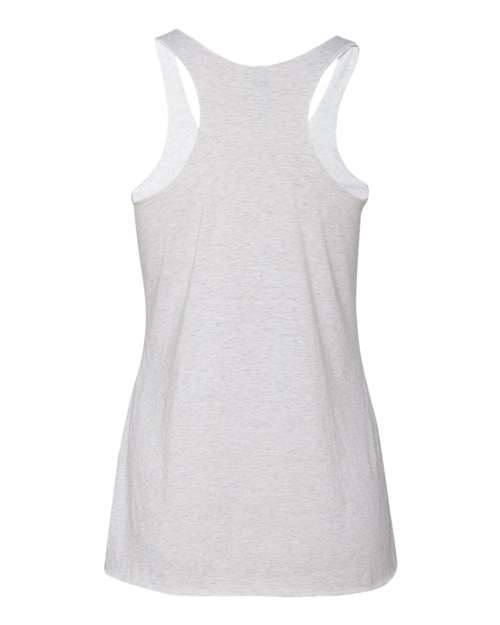 Women’s Triblend Racerback Tank - Heather White Back