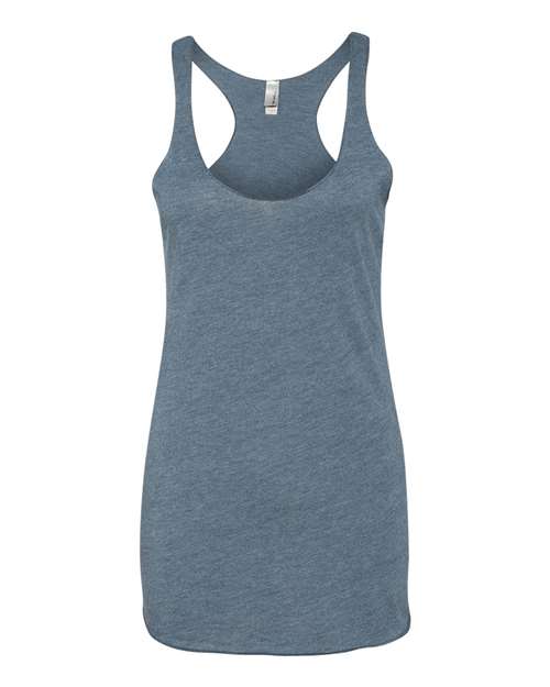 Women’s Triblend Racerback Tank - Indigo Front