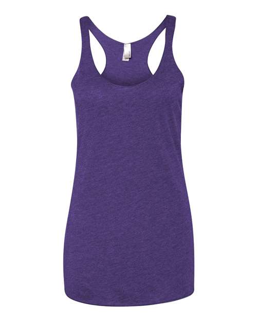 Women’s Triblend Racerback Tank - Purple Rush Front