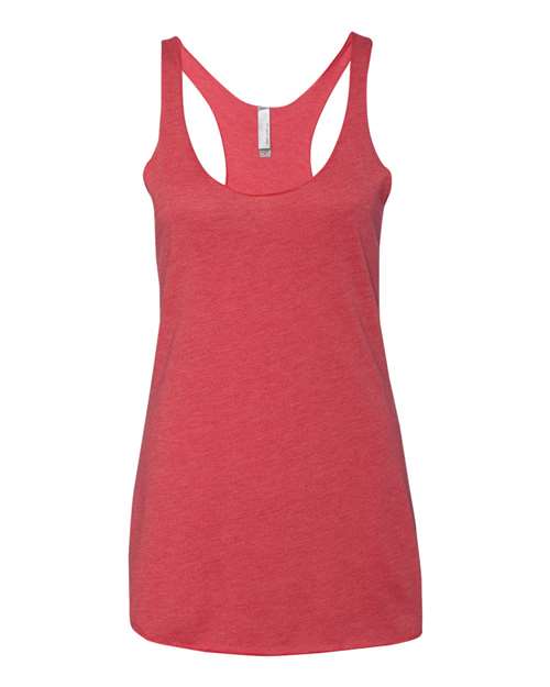 Women’s Triblend Racerback Tank - Vintage Red Front
