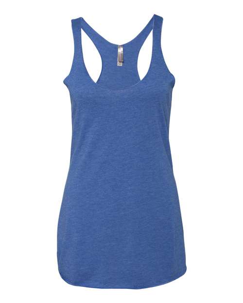 Women’s Triblend Racerback Tank - Vintage Royal Front