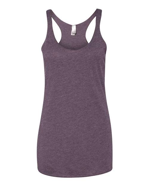Women’s Triblend Racerback Tank - Vintage Purple Front