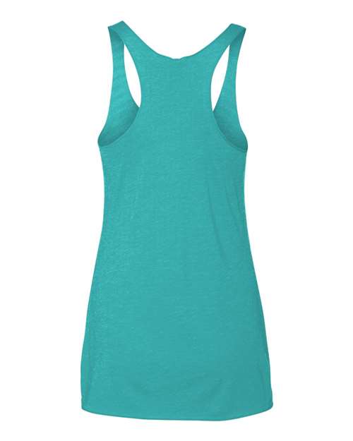 Women’s Triblend Racerback Tank - Tahiti Blue Back