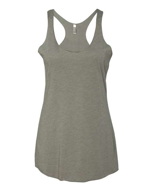 Women’s Triblend Racerback Tank - Venetian Grey Front
