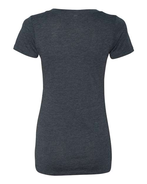 Women’s Triblend Deep V-Neck T-Shirt - Vintage Navy Back