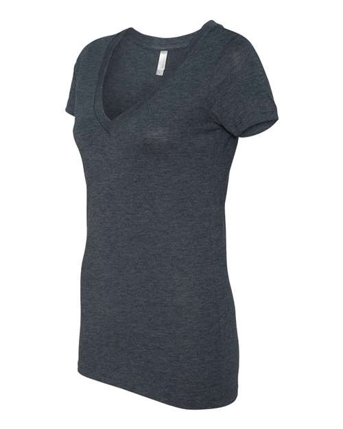 Next Level Women’s Triblend Deep V-Neck Tee - Side