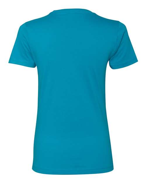 Women’s Cotton T-Shirt - Turquoise Back