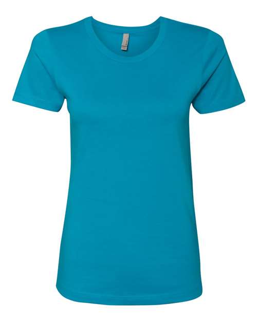 Women’s Cotton T-Shirt - Turquoise Front