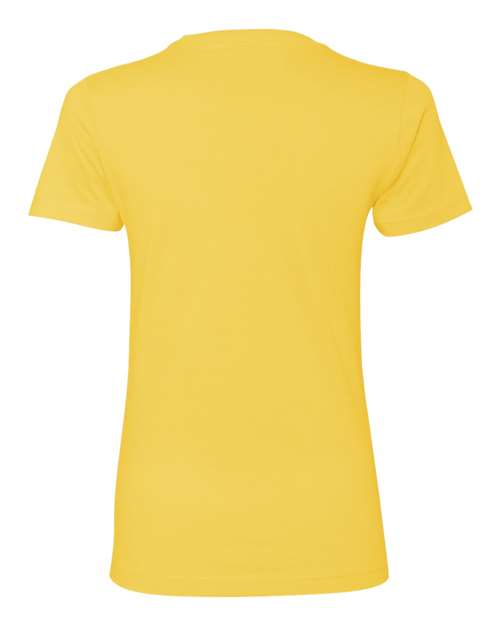 Women’s Cotton T-Shirt - Vibrant Yellow Back