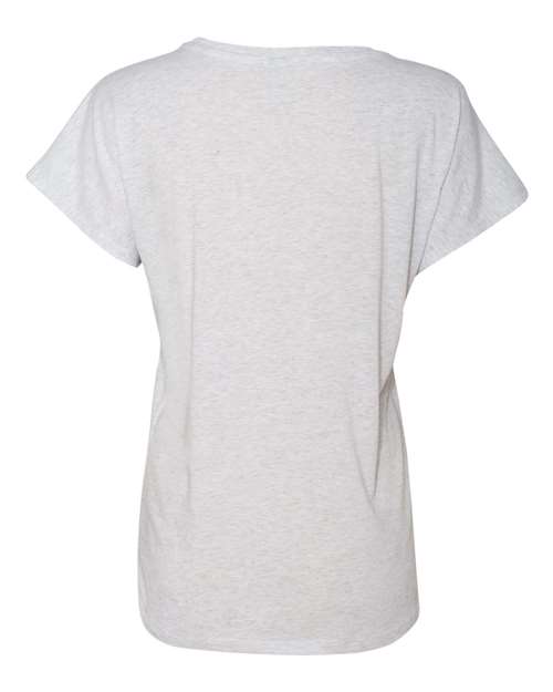 Women’s Triblend Dolman T-Shirt - Heather White Back