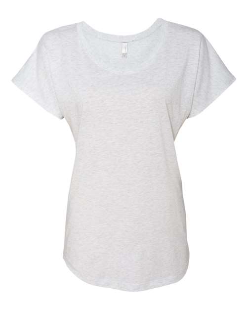 Women’s Triblend Dolman T-Shirt - Heather White Front