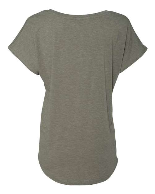 Women’s Triblend Dolman T-Shirt - Venetian Grey Back