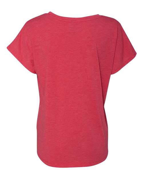 Women’s Triblend Dolman T-Shirt - Vintage Red Back